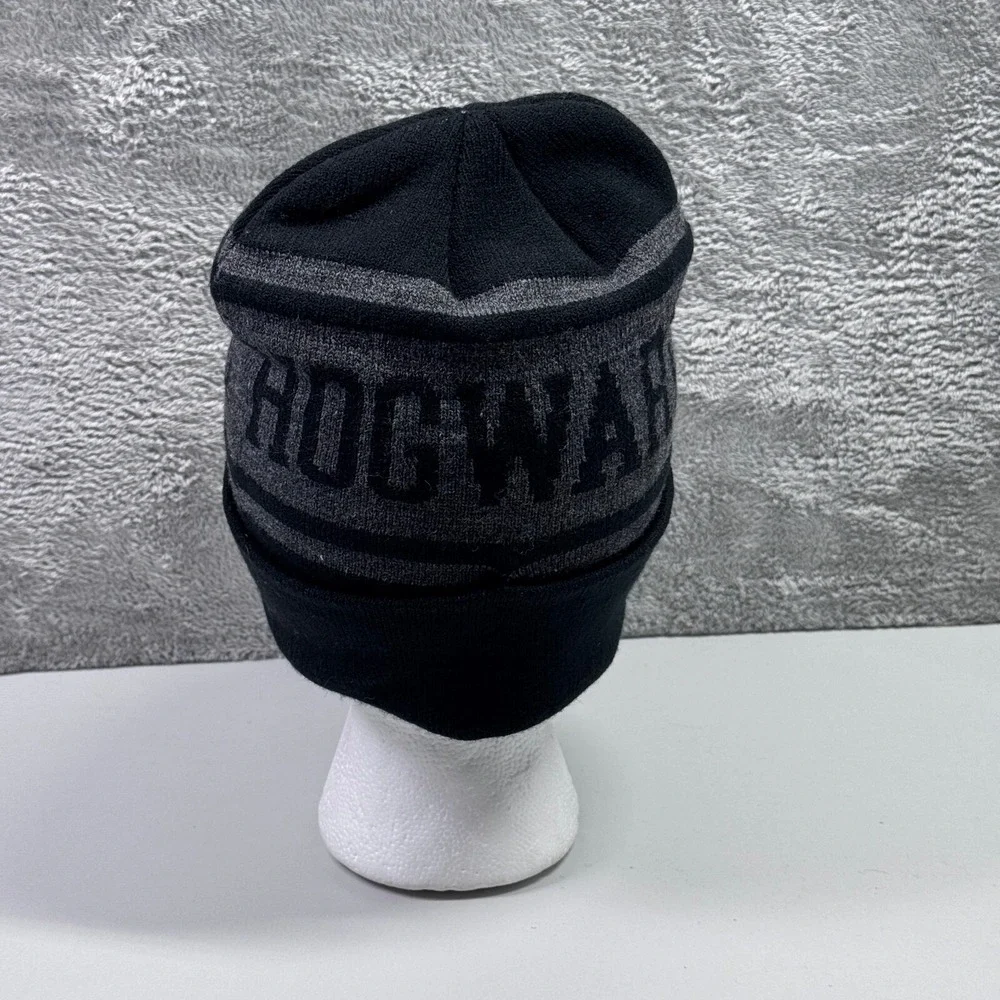 Harry Potter Beanie Hat Cap Boys One Size Black Gray Hogwarts TV Movie Youth